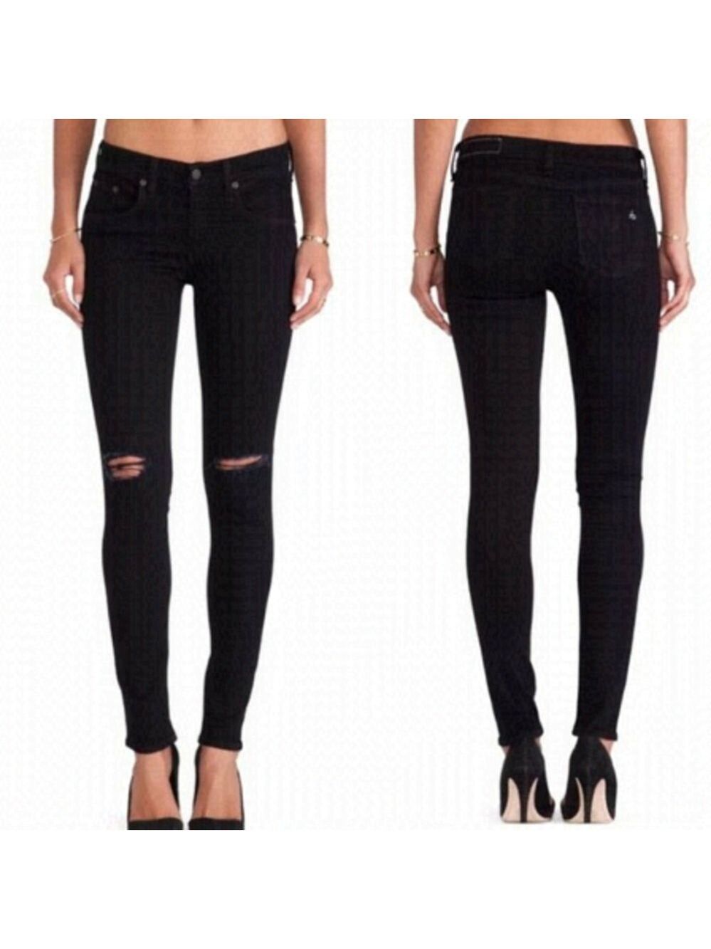 Rag & Bone Skinny Jeans Coal Size 26